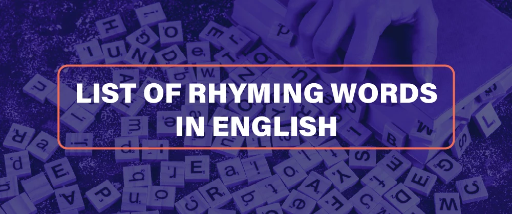 Rhyming Words In English