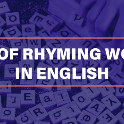 Rhyming Words In English